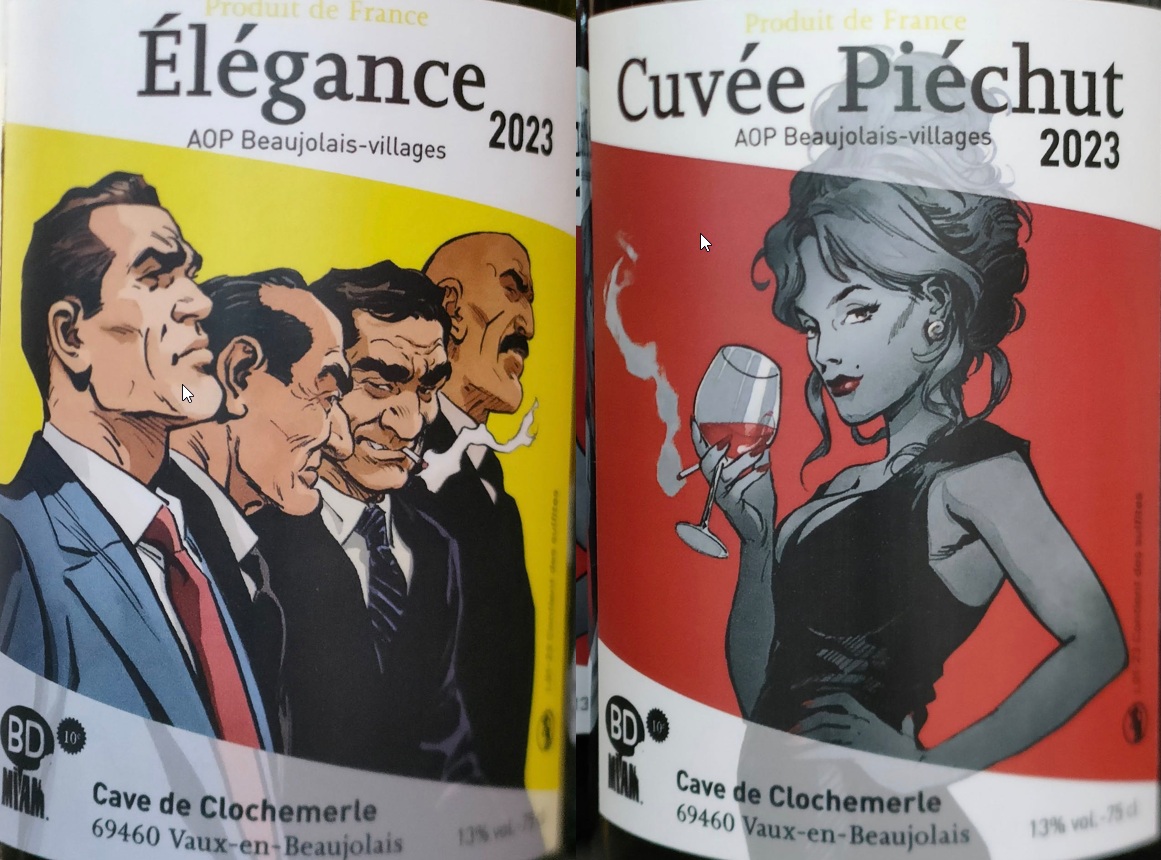 Vente de bouteille de la Cave de Clochemerle avec les étiquettes de Julien Telo !